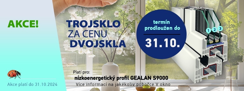 AKCE - 3 sklo za cenu 2 skla, plastová okna